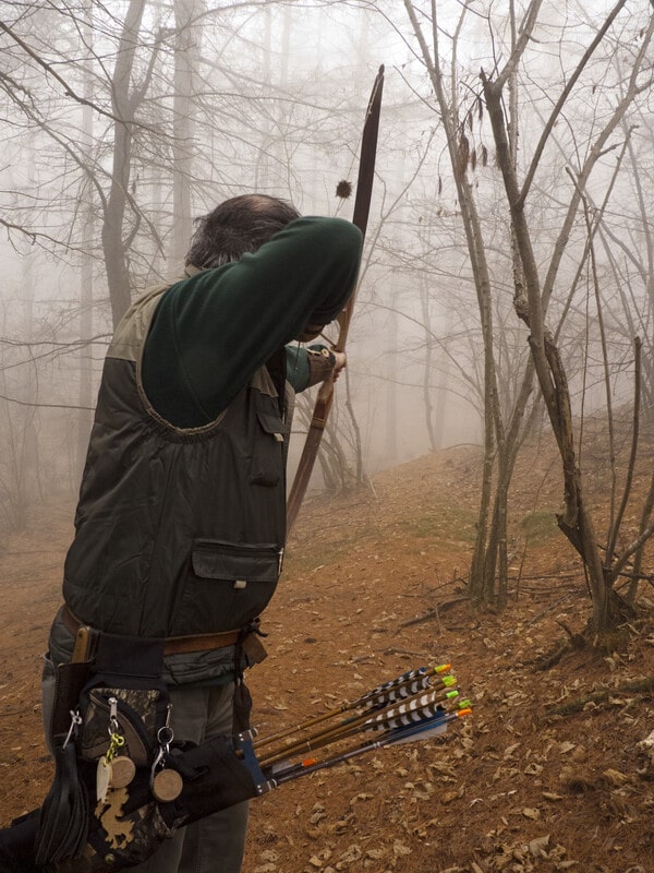 hunting foggy forest